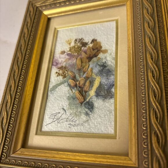 Downy Serviceberry / Canadian Wildflower Framed Signed Kathryn Reith Blake - Picture 3 of 7